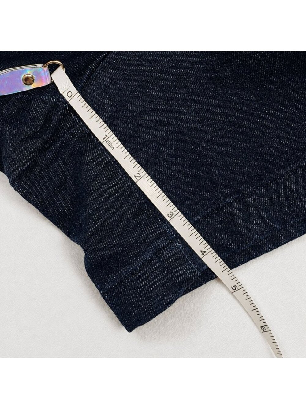Madewell Denim Squareneck Romper Women’s Size 4 Briant Wash Dark Blue NWT - Picture 8 of 16